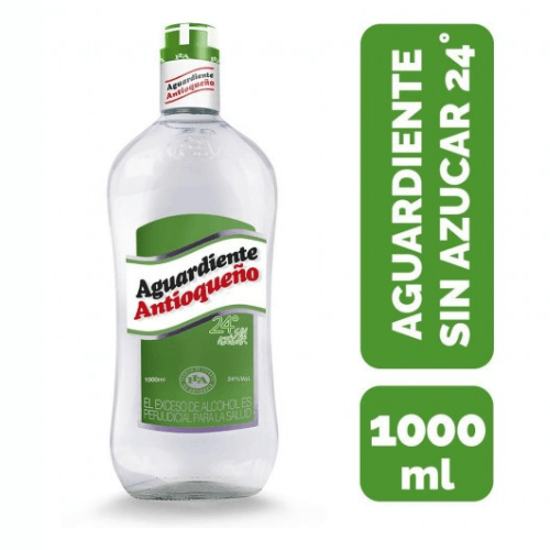 1000ML AGUARDIENTE TAPA VERDE